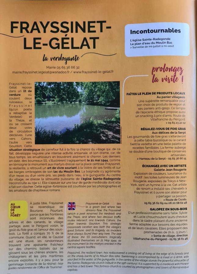 La Perle De Frayssinet-Le-Gelat - Chambre D'Hotes - B&B Kültér fotó